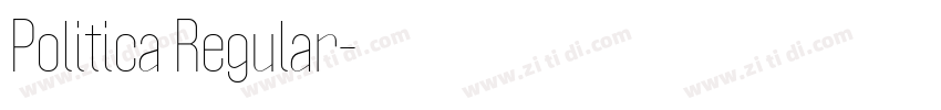 Politica Regular字体转换